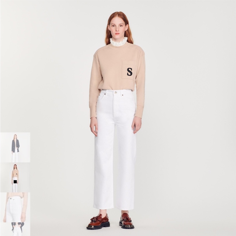 Sandro White jeans eur size 38